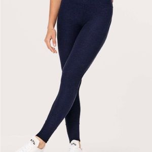 Lululemon Rush Hour Tights sz 8 Heathered Hero Blue/black